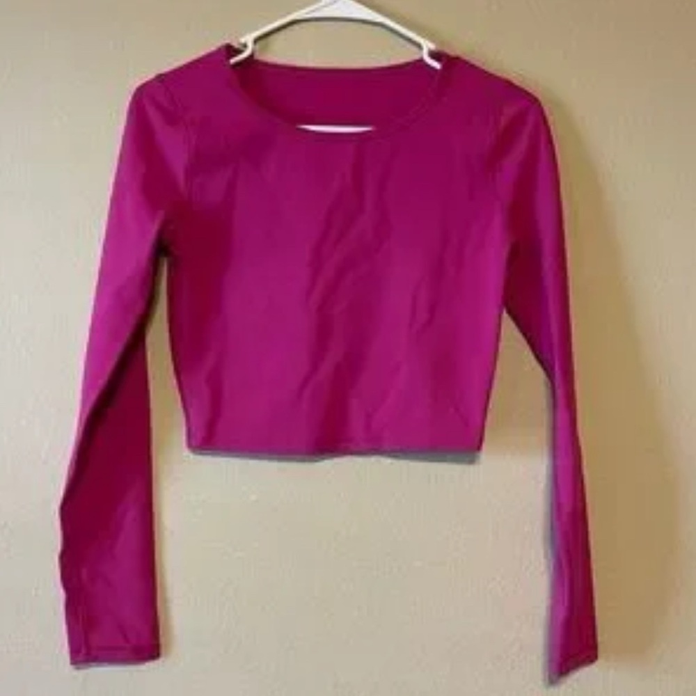 Women's Pink Long Sleeve Top
